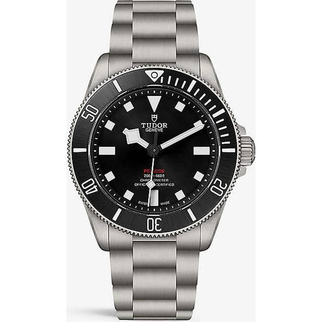 Tudor Mens Black M25407n-0001 Pelagos Titanium and Satin Automatic Watch 1 Size - BLACK