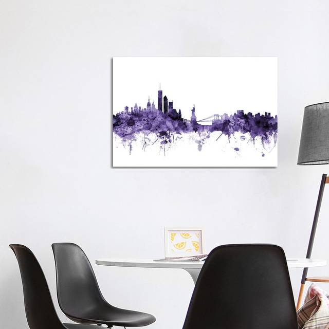 New York City Skyline II by Michael Tompsett - Wrapped Canvas Art Prints (66.04cm H x 101.6cm W)