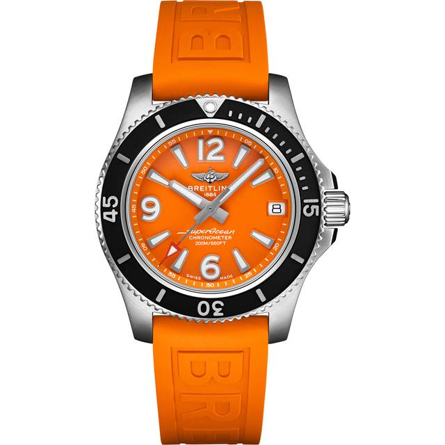 Breitling Watch Superocean Automatic 36 Orange Diver Pro Tang Type - Orange