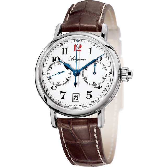 Longines Watch Heritage Column Wheel Chronograph Mens - White