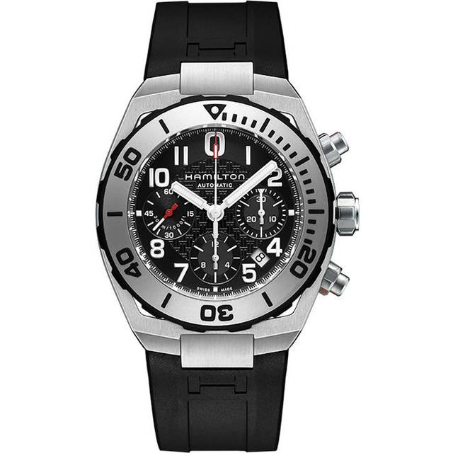 Hamilton Watch Khaki Navy SUB Auto Chrono - Black