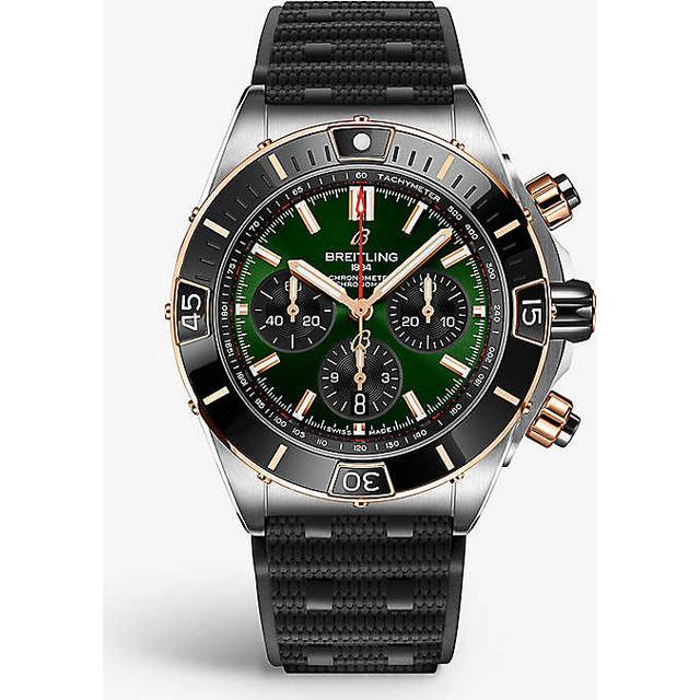 Breitling Mens Green Ub0136251l1s1 Super Chronomat Automatic Stainless Steel Watch 1 Size - GREEN