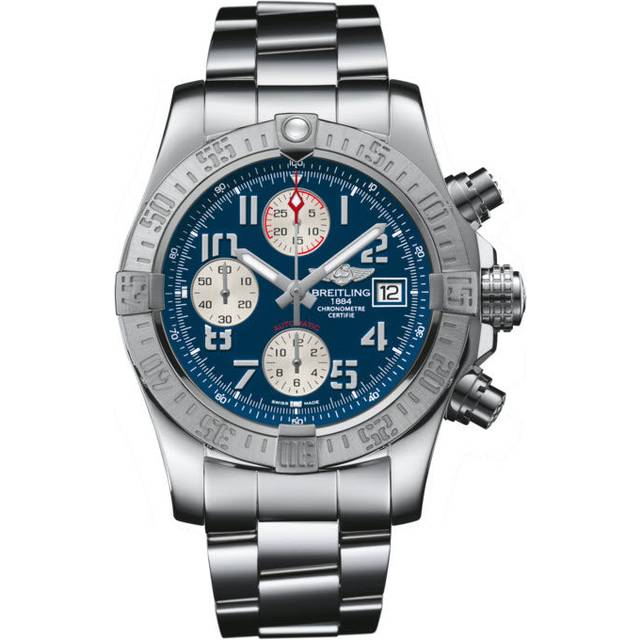 Breitling Watch Avenger II Steel Professional III Bracelet - Blue