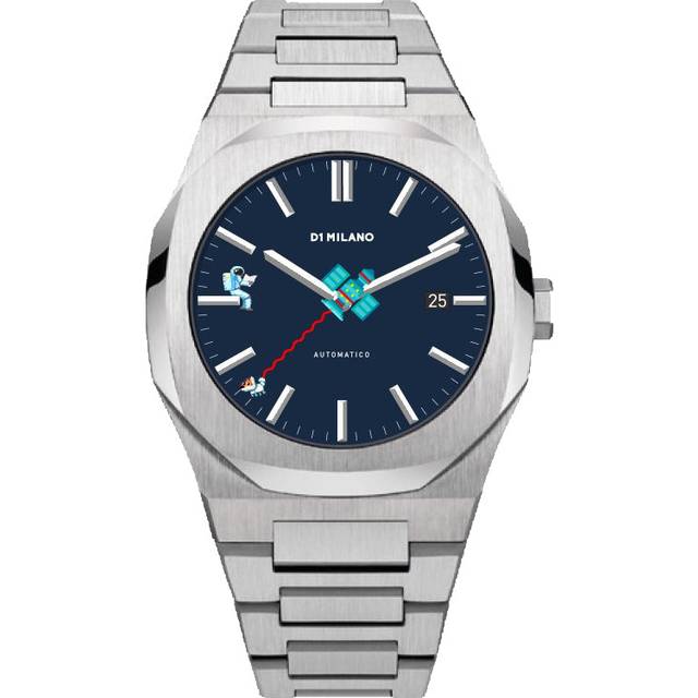 D1 Milano Watch Automatico Pixel Retro Blue - Blue