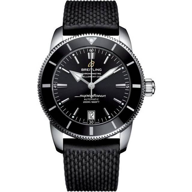 Breitling Watch Superocean Heritage II 42 Aero Classic Rubber Deployment - Black