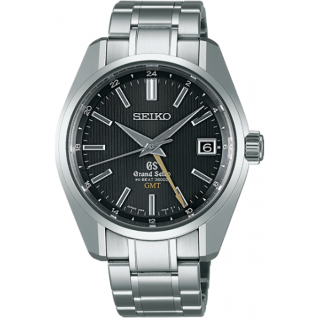 Grand Seiko Watch Mechanical Hi Beat GMT - Black