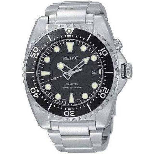 Seiko Watch Kinetic Mens - Black