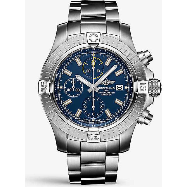 Breitling Mens Blue A13317101c1a1 Avenger Stainless-steel Self-winding Watch 45mm
