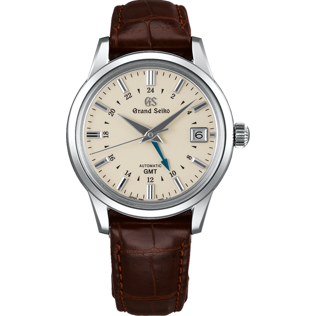 Grand Seiko Watch Elegance Mechanical GMT - Cream