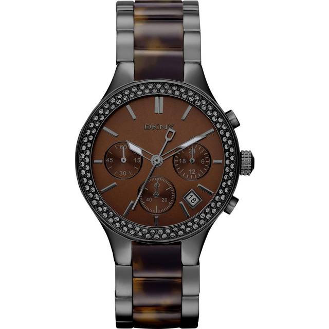 DKNY Watch Glitz Tortoise Ladies D - Brown