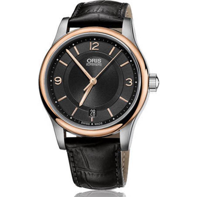 Oris Watch Classic Date Leather - Black
