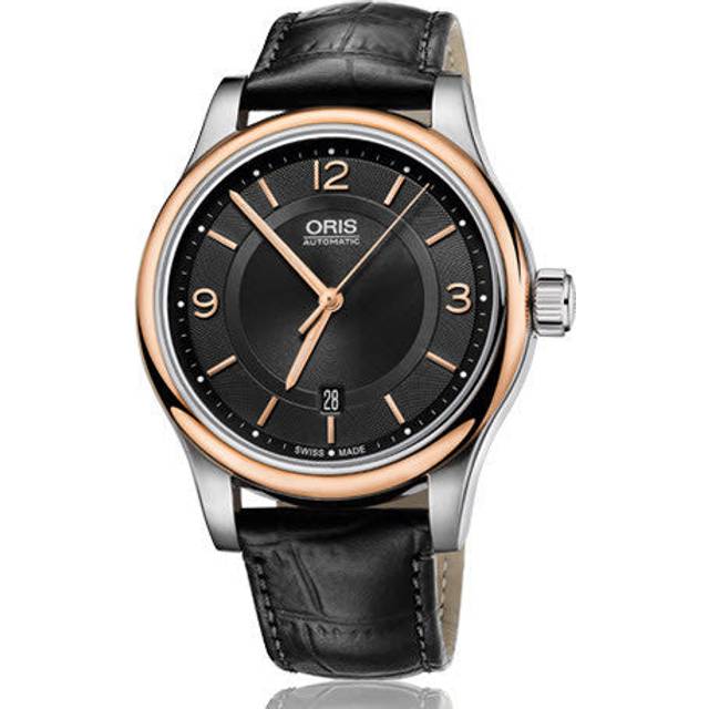 Oris Watch Classic Date Leather - Black