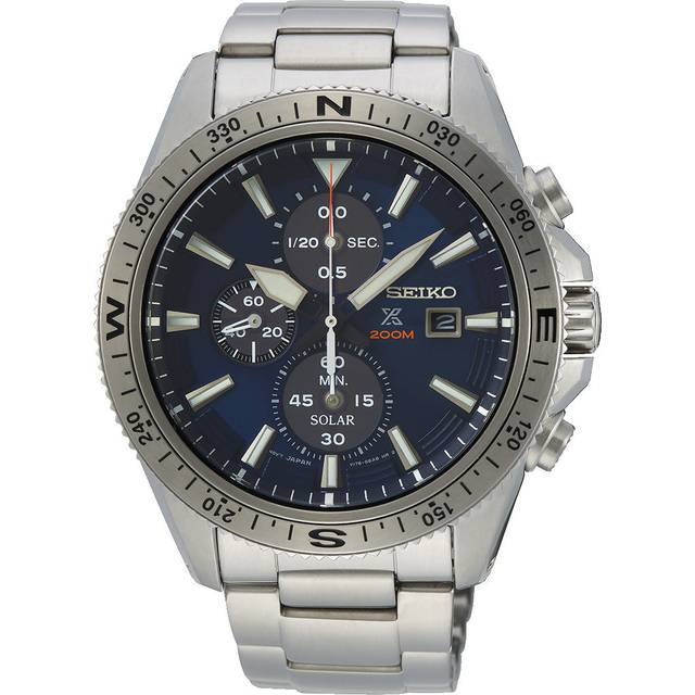 Seiko Watch Prospex Land Solar Chronograph - Black