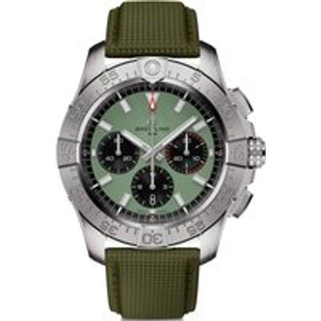 BREITLING Avenger B01 CHRONO 44MM Green Dial Men's Watch AB0147101L1X1 - 44 mm