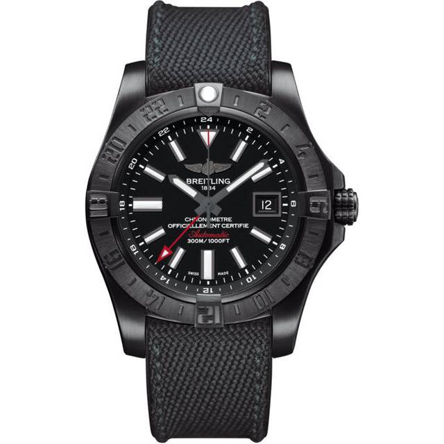 Breitling Watch Avenger II GMT Blacksteel Volcano Black - Black