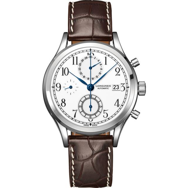 Longines Watch Heritage Chrono Mens - Silver
