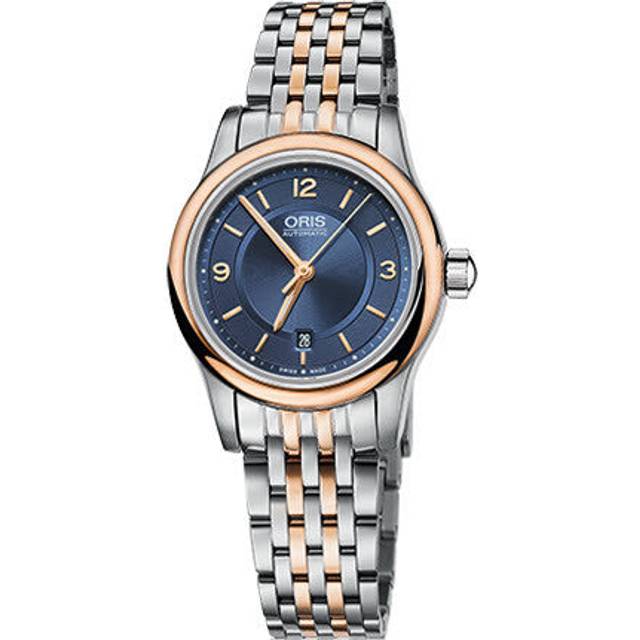Oris Watch Classic Date Bracelet - Blue