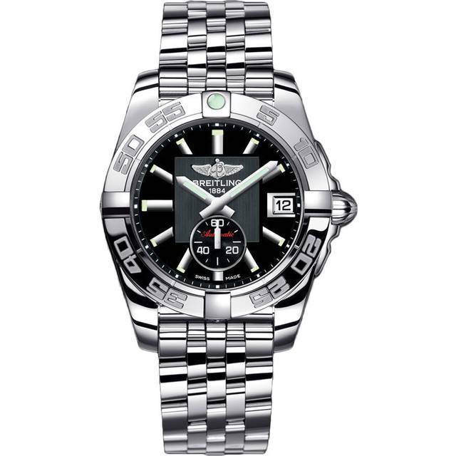Breitling Black Stainless Steel Galactic Cockpit A49350 Automatic  Men's Wristwatch 41mm
