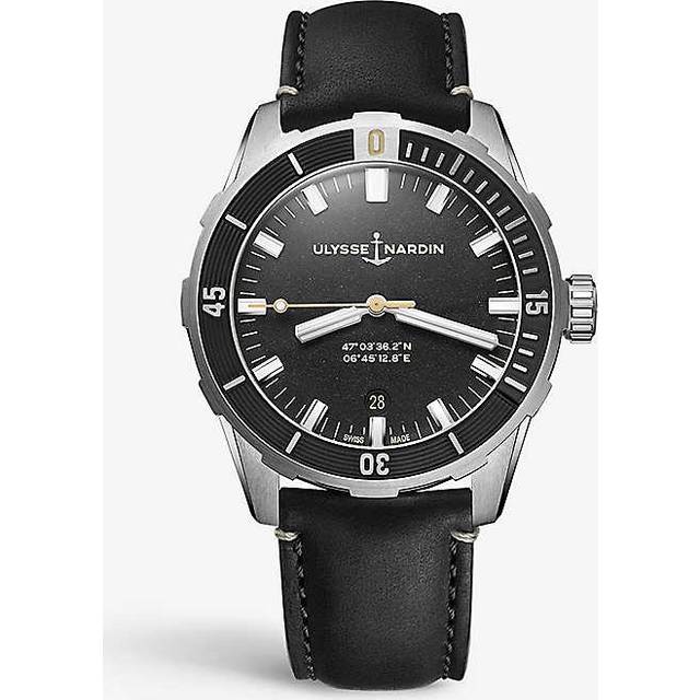 Ulysse Nardin Mens Titanium 1503-170le-3/93-hammer Diver Chronograph and Rubber Automatic Watch 44mm - TITANIUM