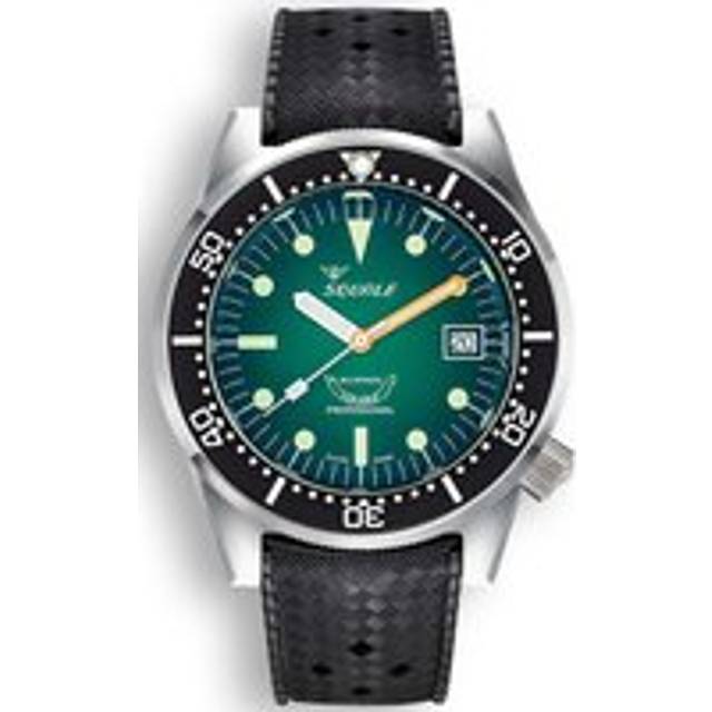 Squale 1521 Green Ray Rubber Watch