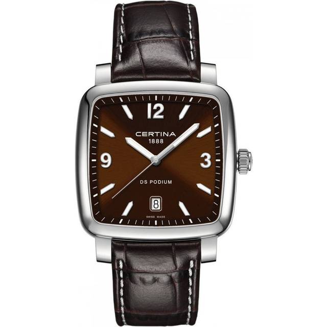 Certina Watch DS Podium Square Quartz - Brown