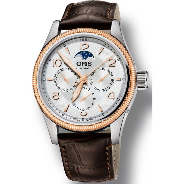 Oris Watch Big Crown Complication Leather - Silver