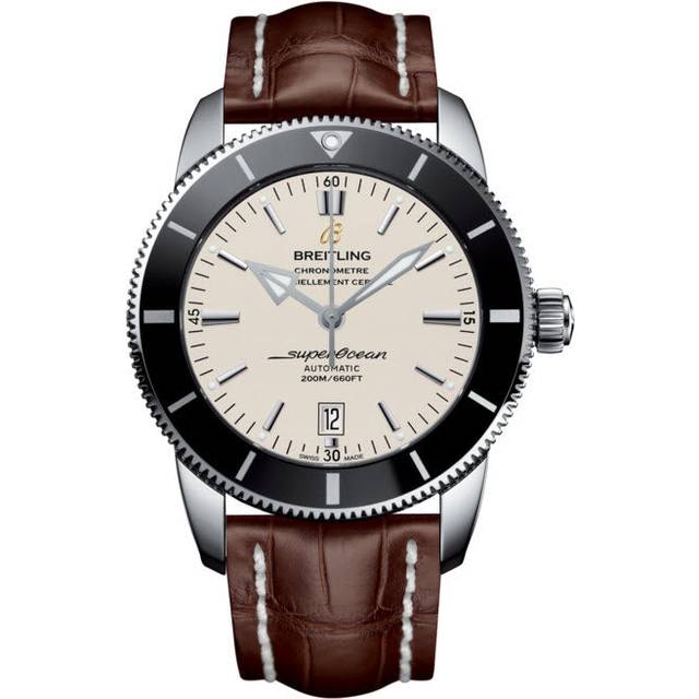 Breitling Watch Superocean Heritage II 46 Steel Croco Tang Type - Silver