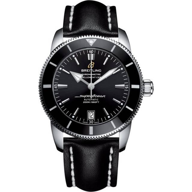 Breitling Watch Superocean Heritage II 42 Leather Tang Type - Black
