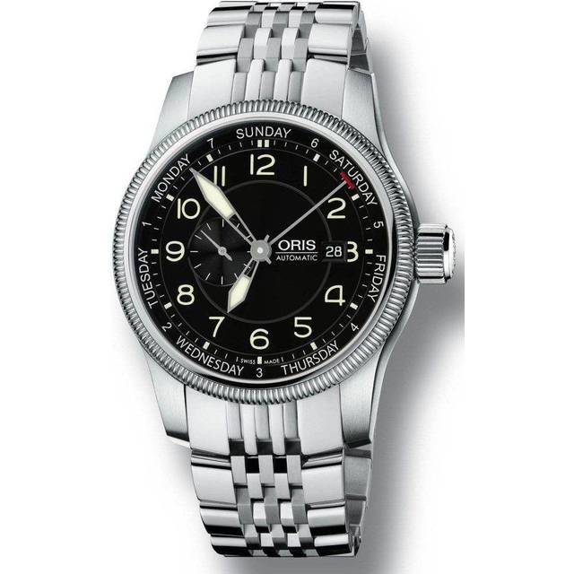 Oris Watch Big Crown Small Second Pointer Day Bracelet D - Black