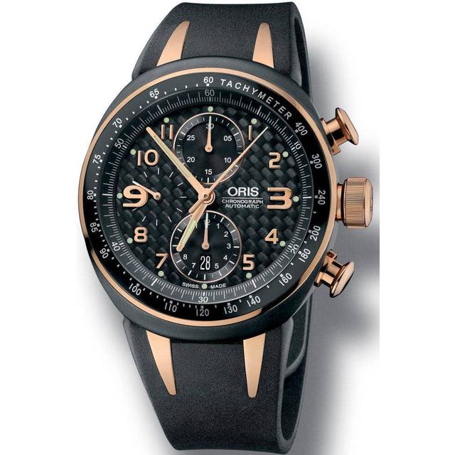 Oris Watch TT3 Chronograph Rubber Limited Edition D - Black