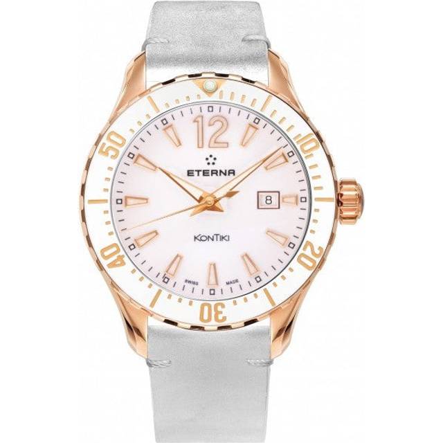 Eterna Watch Lady KontiKi Quartz - White