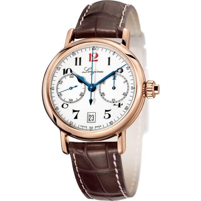 Longines Watch Heritage Column Wheel Chronograph Mens - White