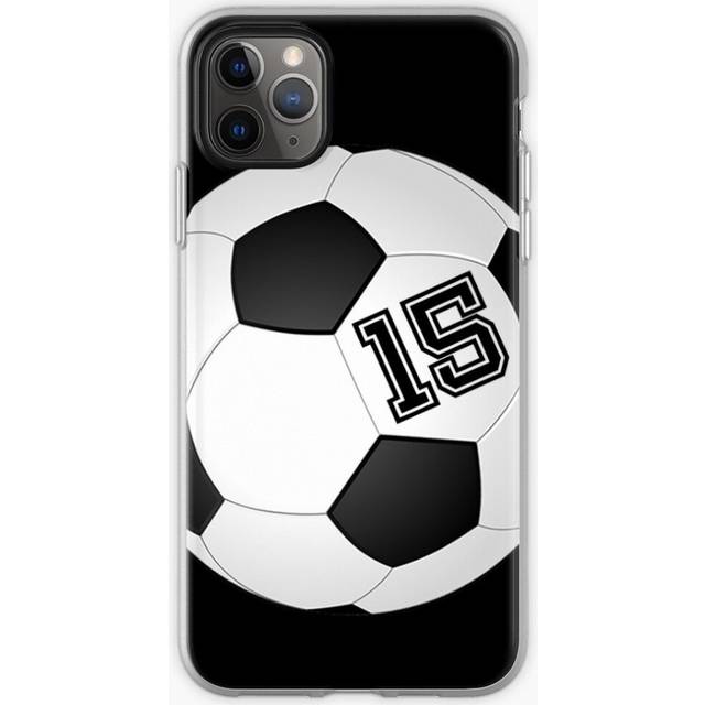Phone Case Football Soccer Player Jersey No 15 Number #15 Ball Sport Gift for iPhone Samsung 14 13 12 11 Plus Pro Max Galaxy S23 S22 Ultra Note 20 10