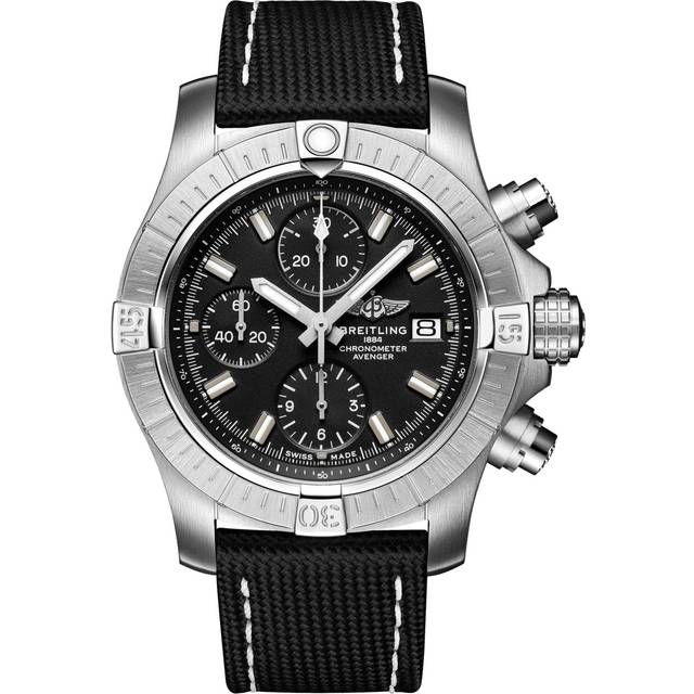 Breitling Watch Avenger Chronograph 43 Folding Clasp - Black
