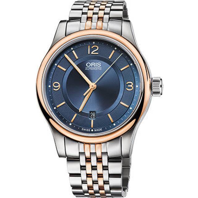 Oris Watch Classic Date Bracelet - Blue