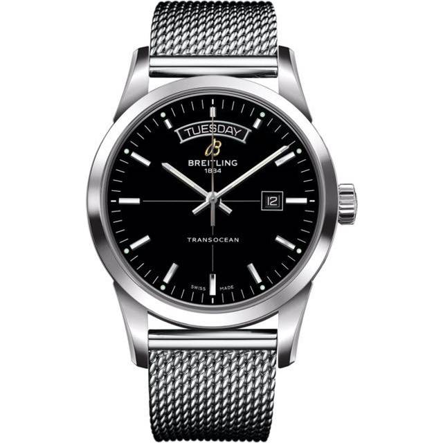 Breitling Watch Transocean Day Date Ocean Classic Bracelet - Black