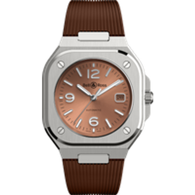 Bell & Ross BR 05 Auto Copper Brown Rubber Watch