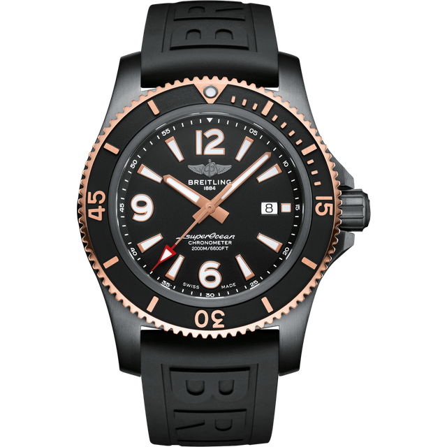 Breitling Watch Superocean Automatic 46 Black Steel Black D - Black