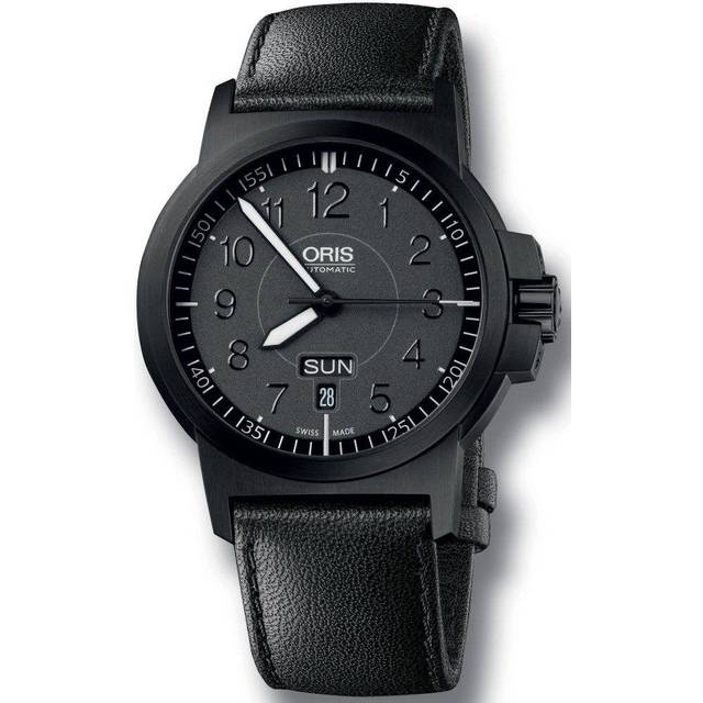 Oris Watch BC3 Advanced Day Date Leather - Black