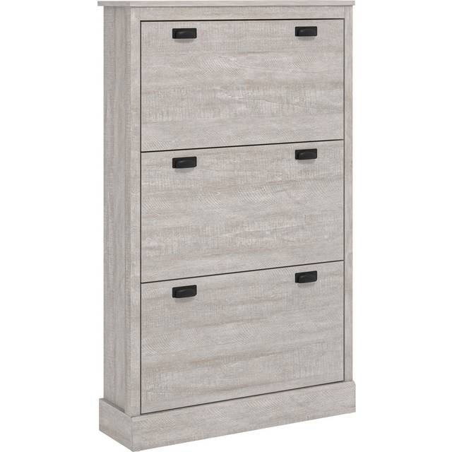 Bristol 3 Flip Door Shoe Storage - Dusty Grey Oak (18)