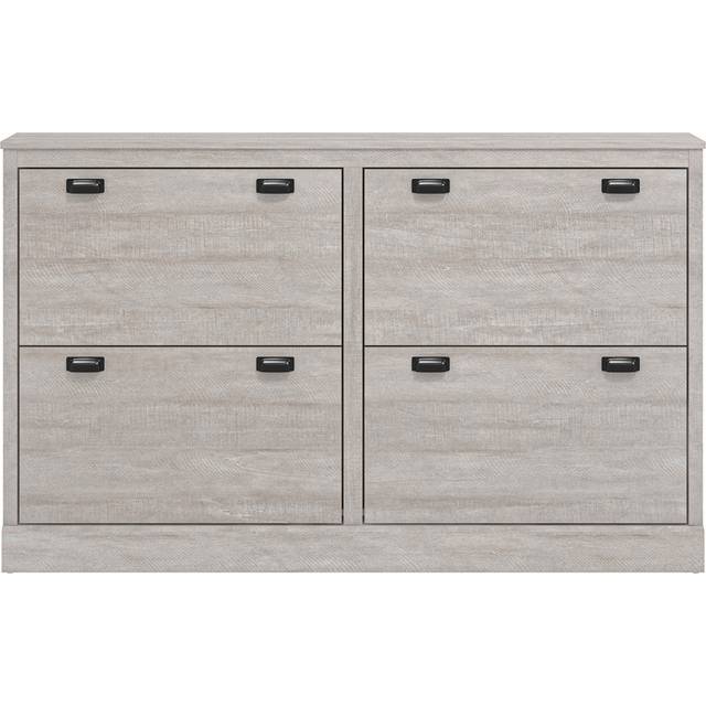 Bristol 4 Flip Door Shoe Storage - Dusty Grey Oak (24)