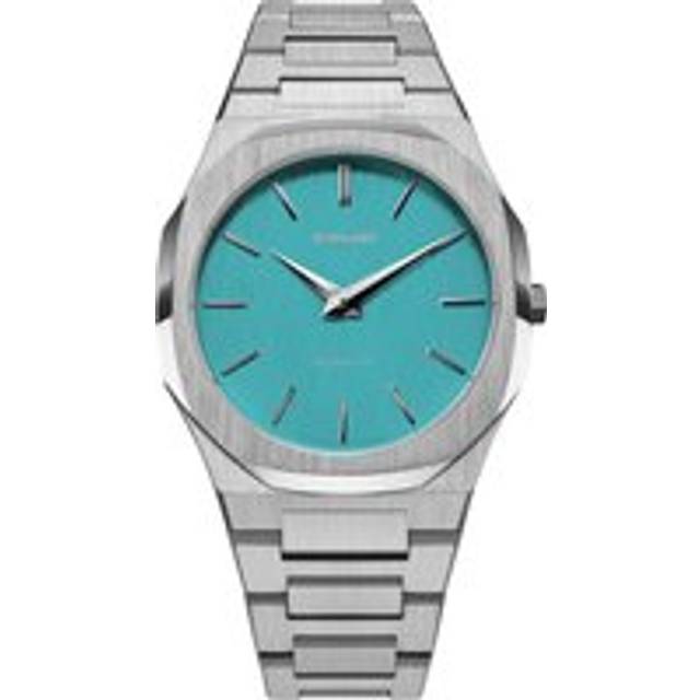 D1 Milano Ultra Thin Light Blue Linen Watch
