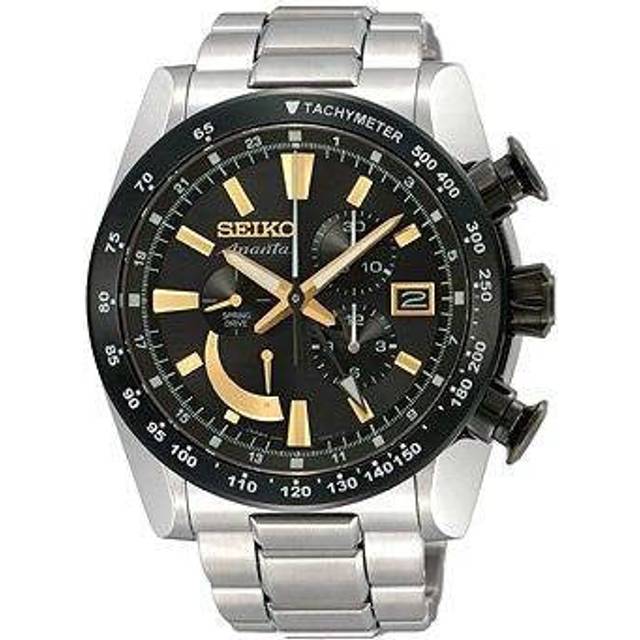 Seiko Ananta Spring Drive Chronograph D - Black