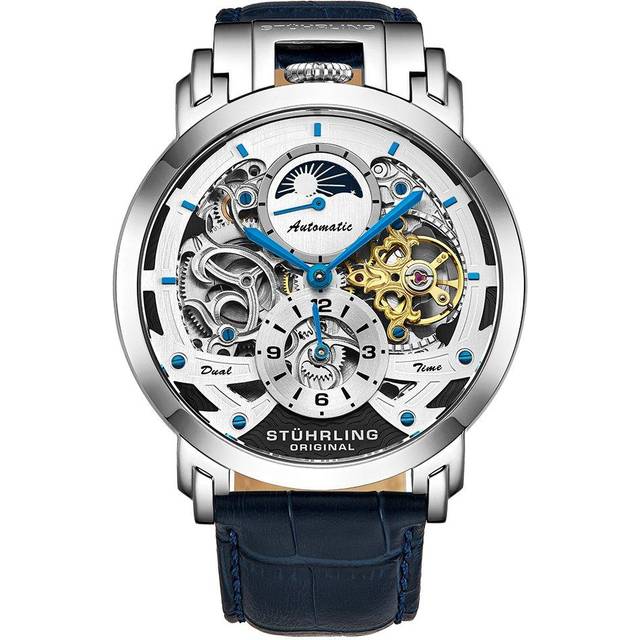 Menai Dual Time Automatic 47mm Skeleton dial - Grey - One Size