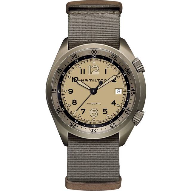 Hamilton Watch Khaki Aviation Pilot Pioneer Aluminum - Cream