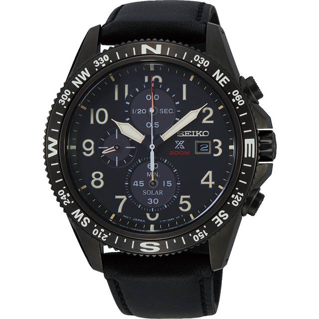 Seiko Watch Prospex Land Solar Chronograph D - Black