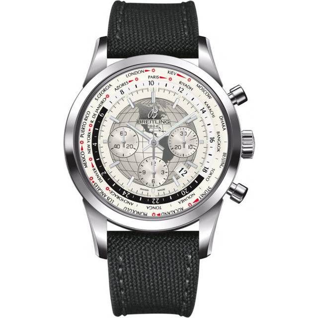 Breitling Watch Transocean Chronograph Unitime Polar White - White