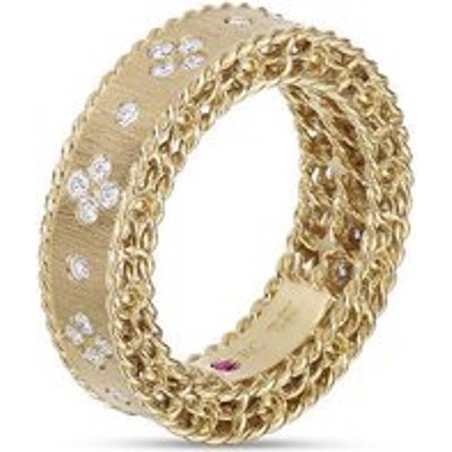Roberto Coin Princess 18ct Yellow Gold Diamond Ring - 17-(57)