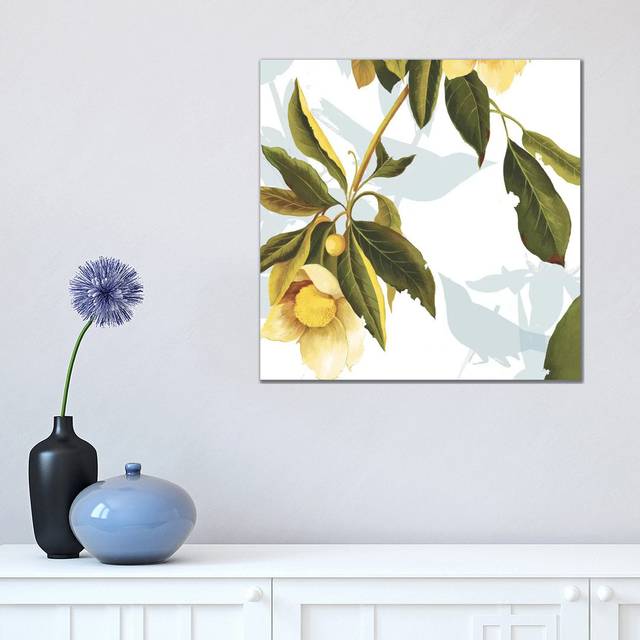 Lemon Floral - Print (45.72cm H x 45.72cm W x 1.9cm D)