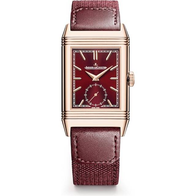 Jaeger-LeCoultre Rose Gold Reverso Tribute Small Seconds Watch - Red - 27.4mm